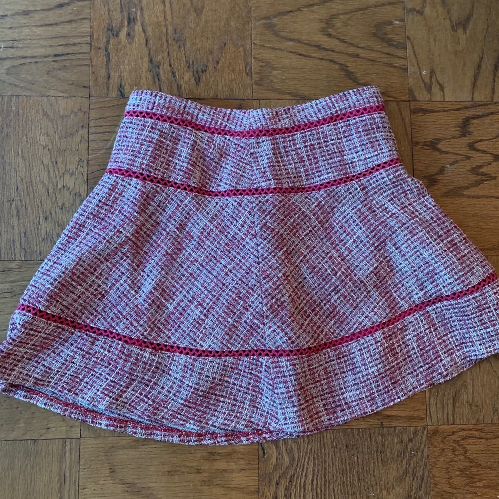Pink Tweed Banana Republic Miniskirt